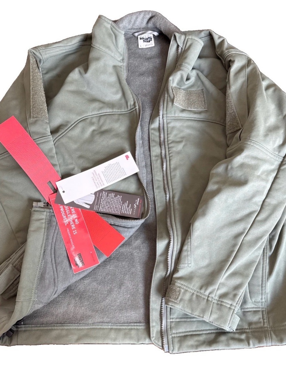 Massif Elements Flame Resistant Navair Tactical Jacket  Sage Green Large